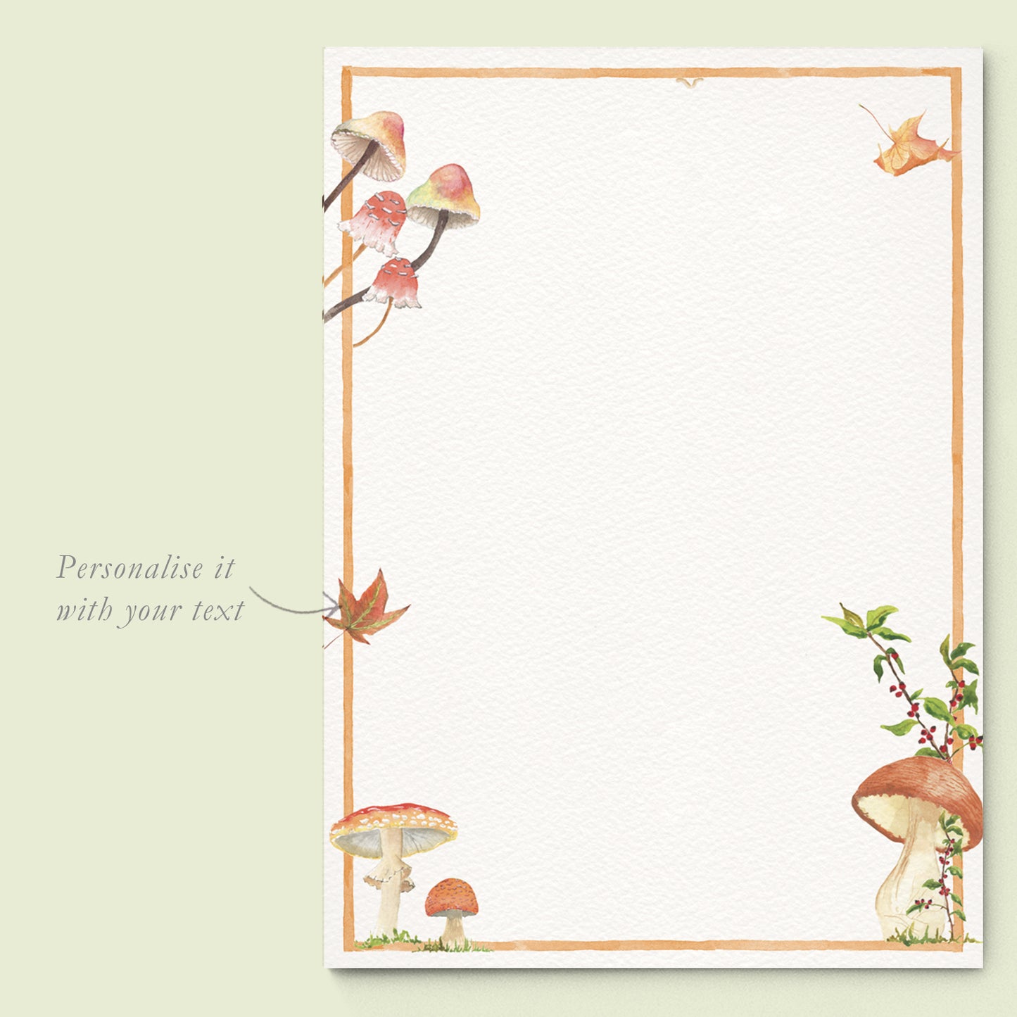 Mushrooms Invitation Template Mockups - 02