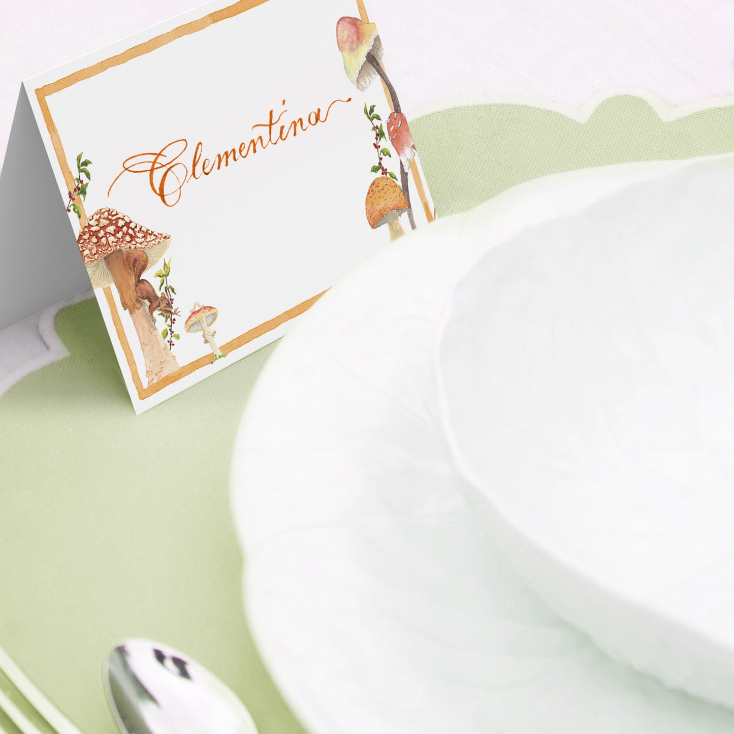 Mushrooms Place Cards - 02