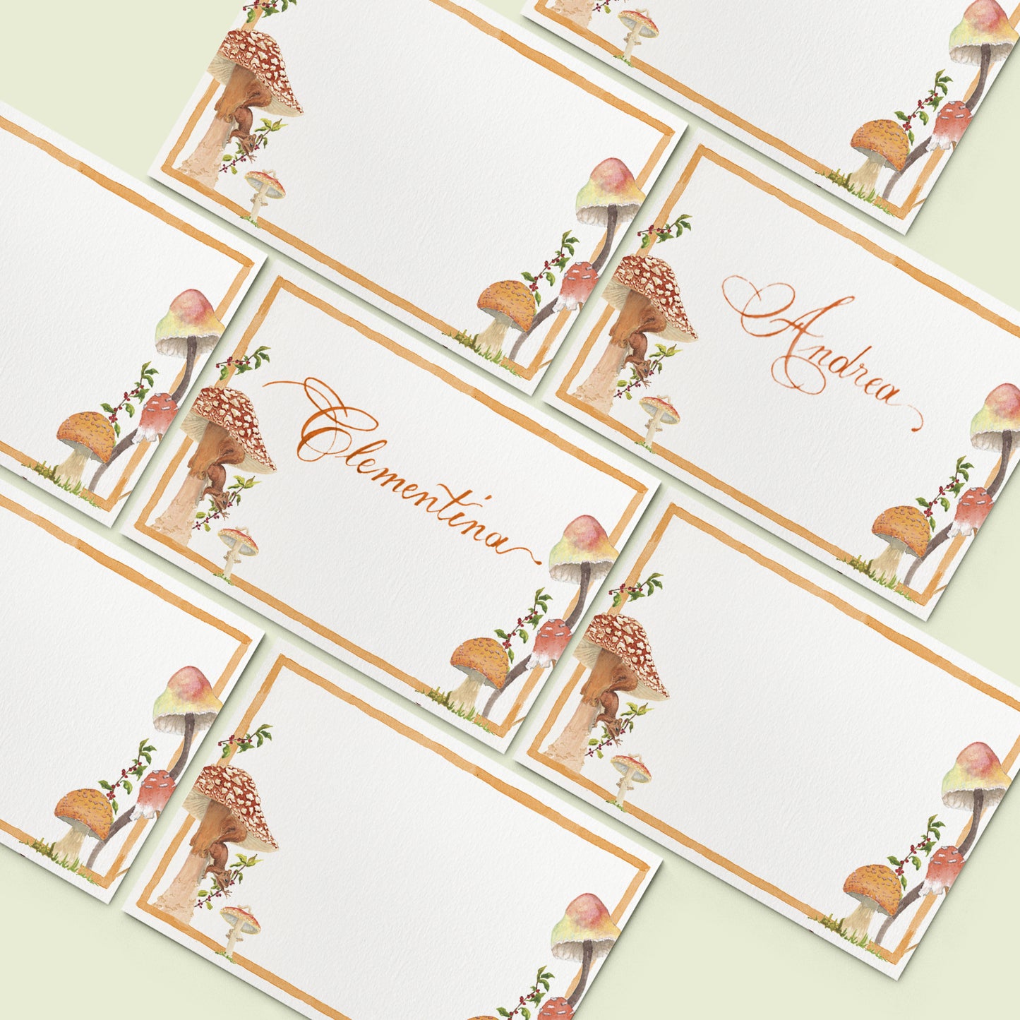 Mushrooms Place Cards - 03