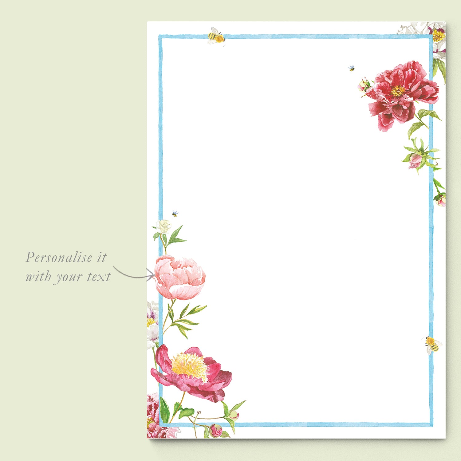 Peonies Printed Invitation Mockups - 02