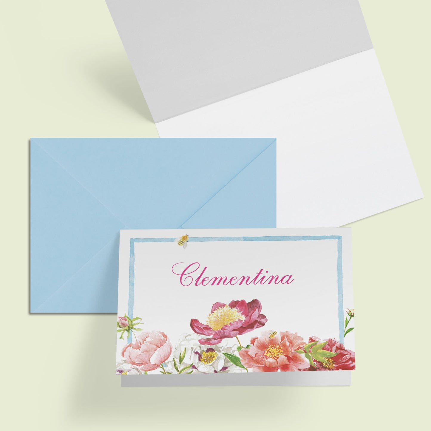 Peonies Mini Notecards