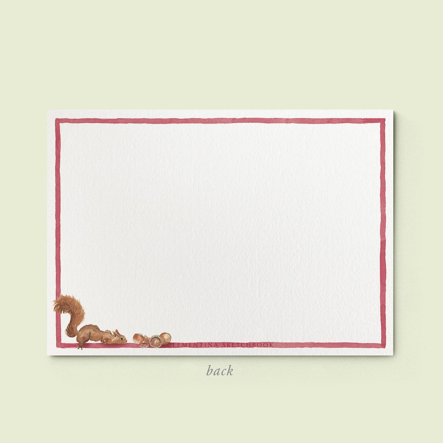 Pomegranate & Squirrels Stationery Cards