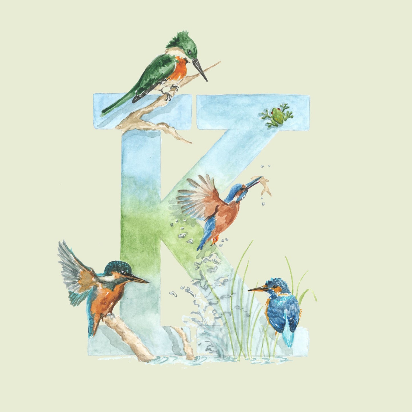 Printed African Initials - ù5