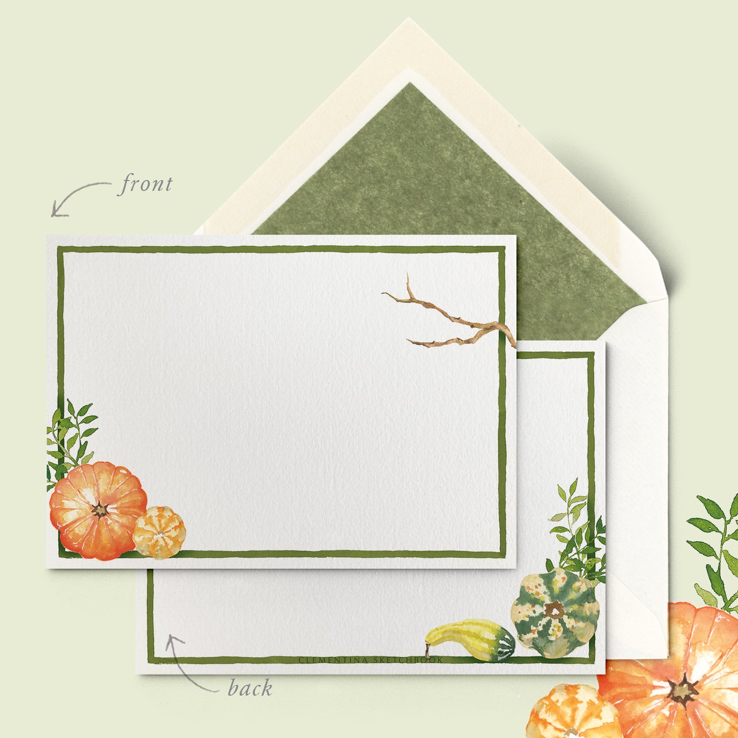 Pumpikins stationery cards NEW - 01