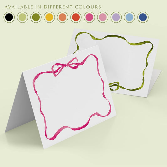 Rainbow Ribbons Place Cards - Cover - 01