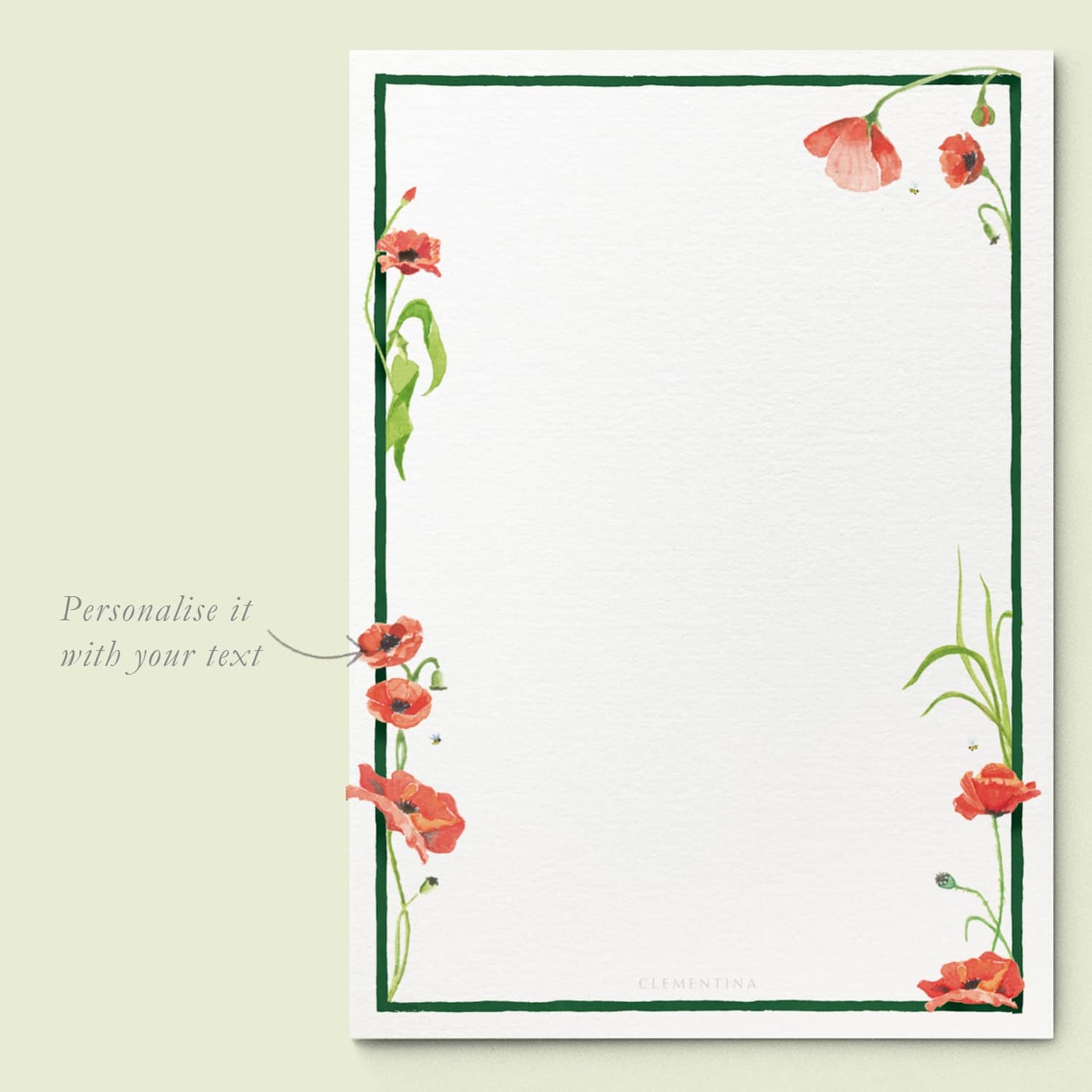 Scarlet Poppies Invitation - 02