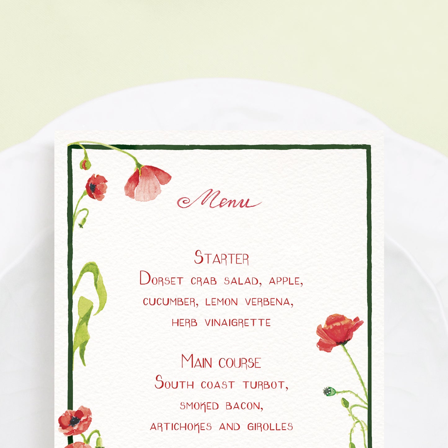 Scarlet Poppies Menus - 02