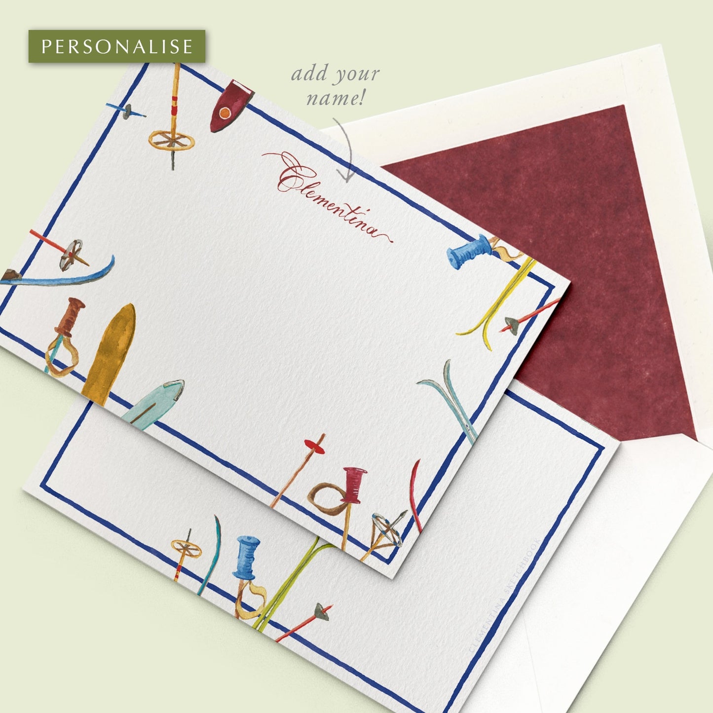 Skies Stationery Card - 05