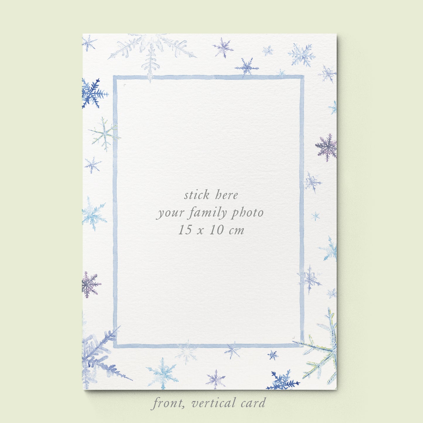Snowflakes Family Cards printed - 02
