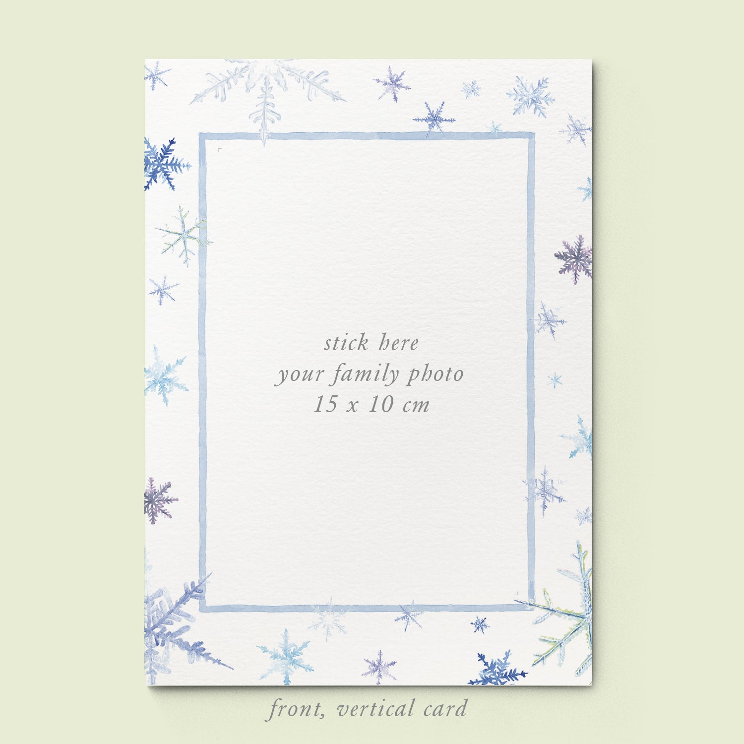 Snowflakes Family Cards printed - 02