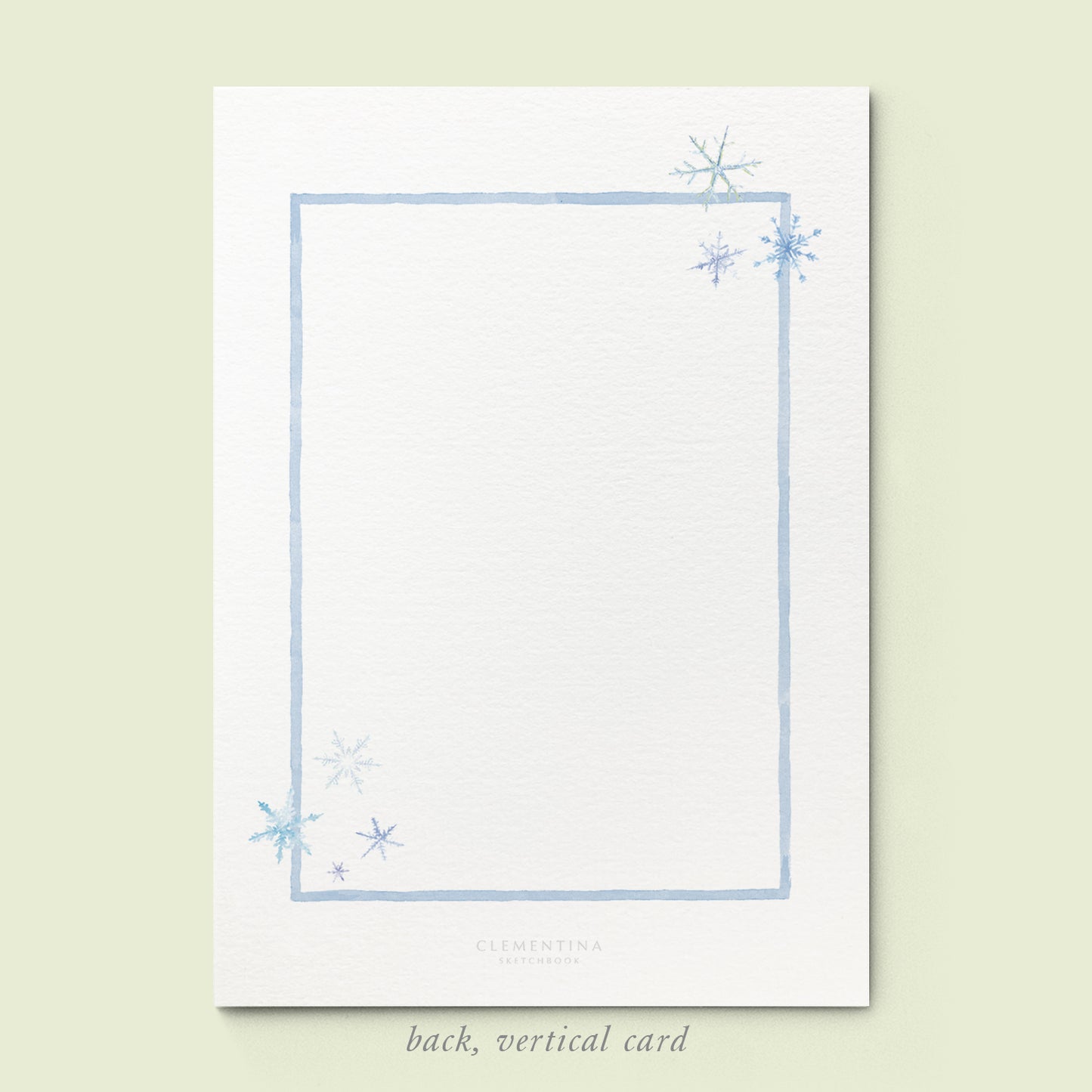 Snowflakes Family Cards printed - 03