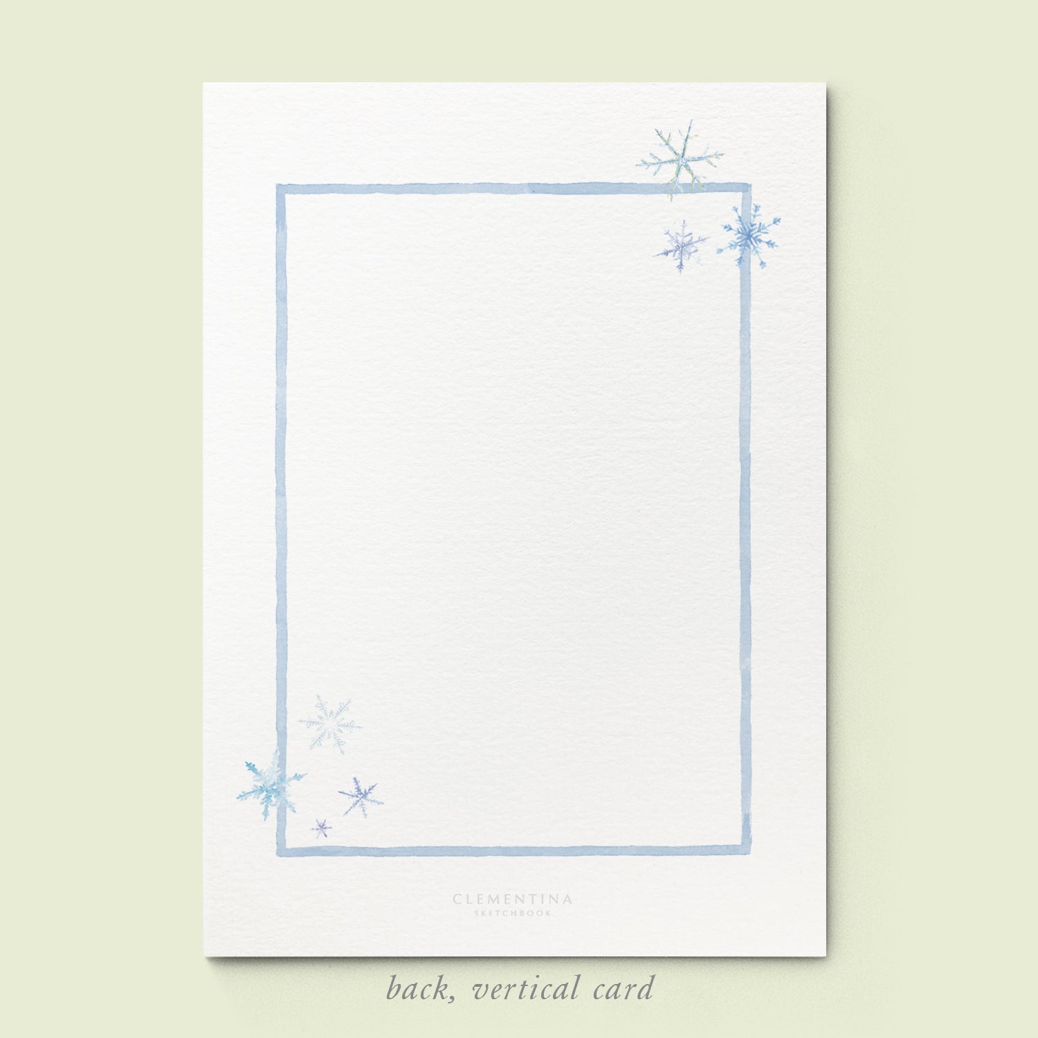 Snowflakes Family Cards printed - 03