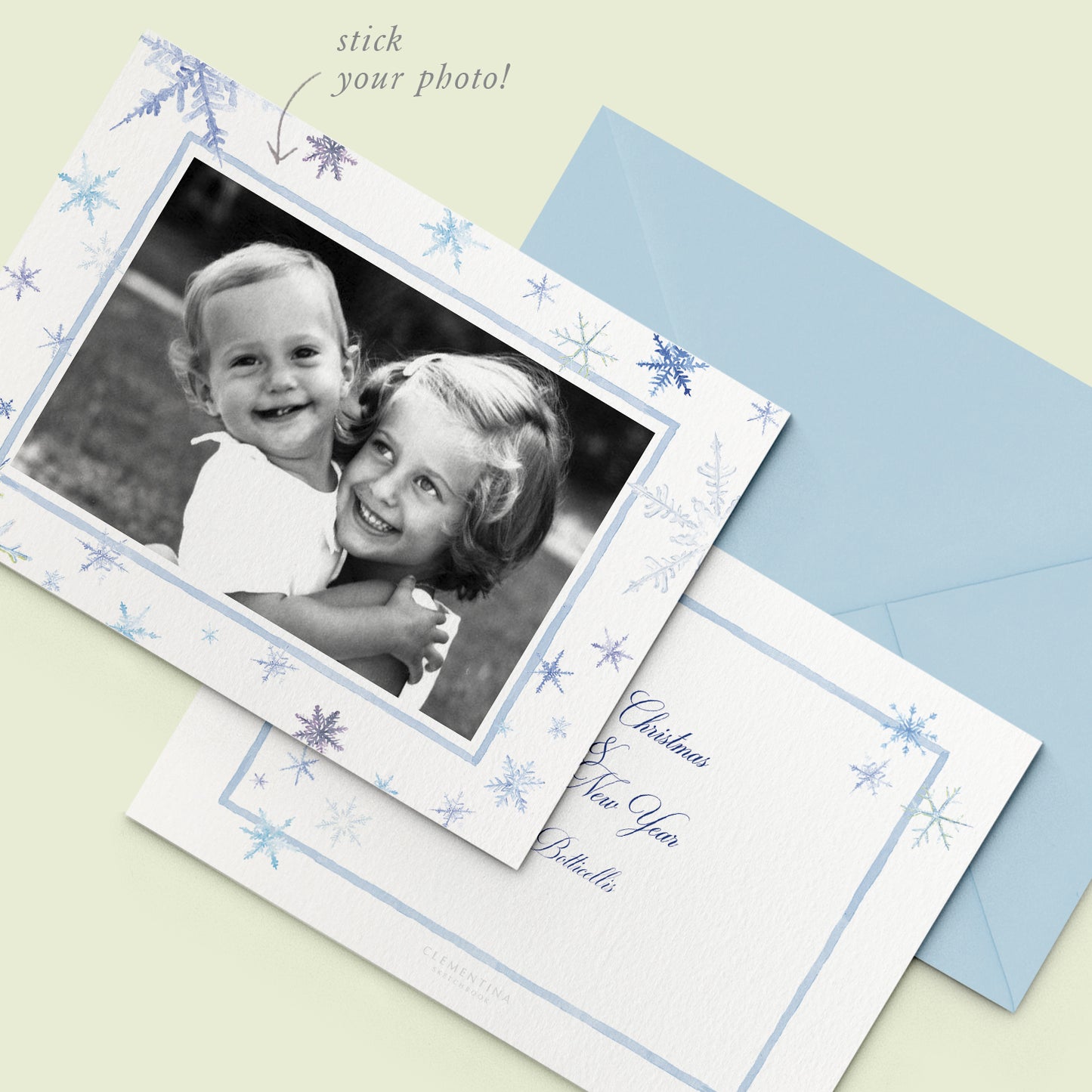 Snowflakes Family Cards printed - 04
