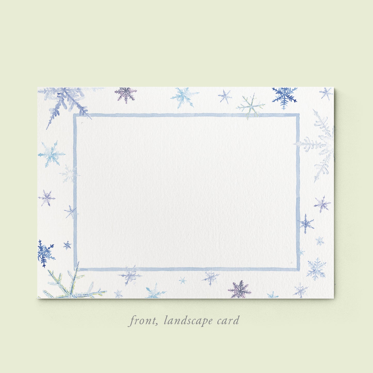 Snowflakes Family Cards printed - 05