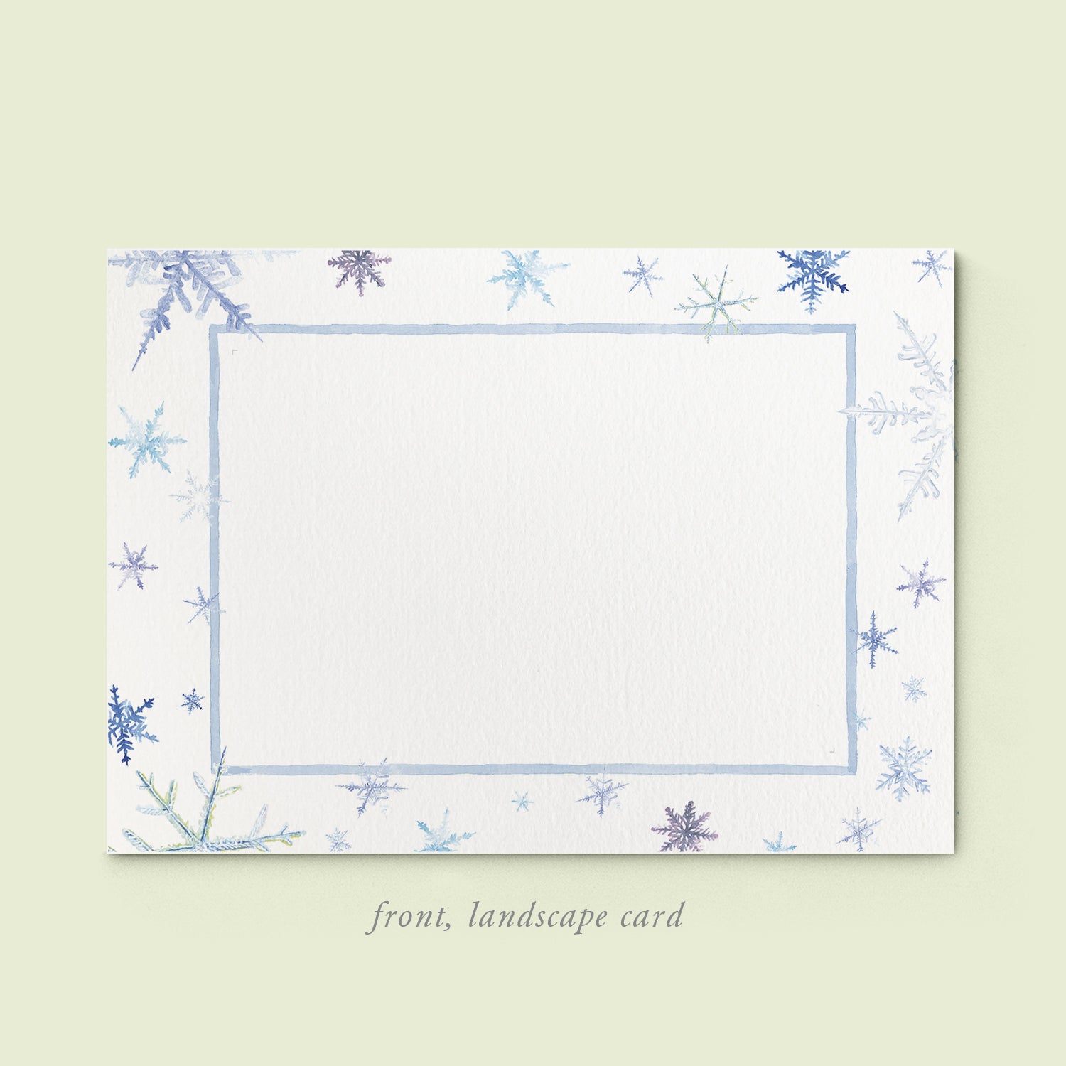 Snowflakes Family Cards printed - 05