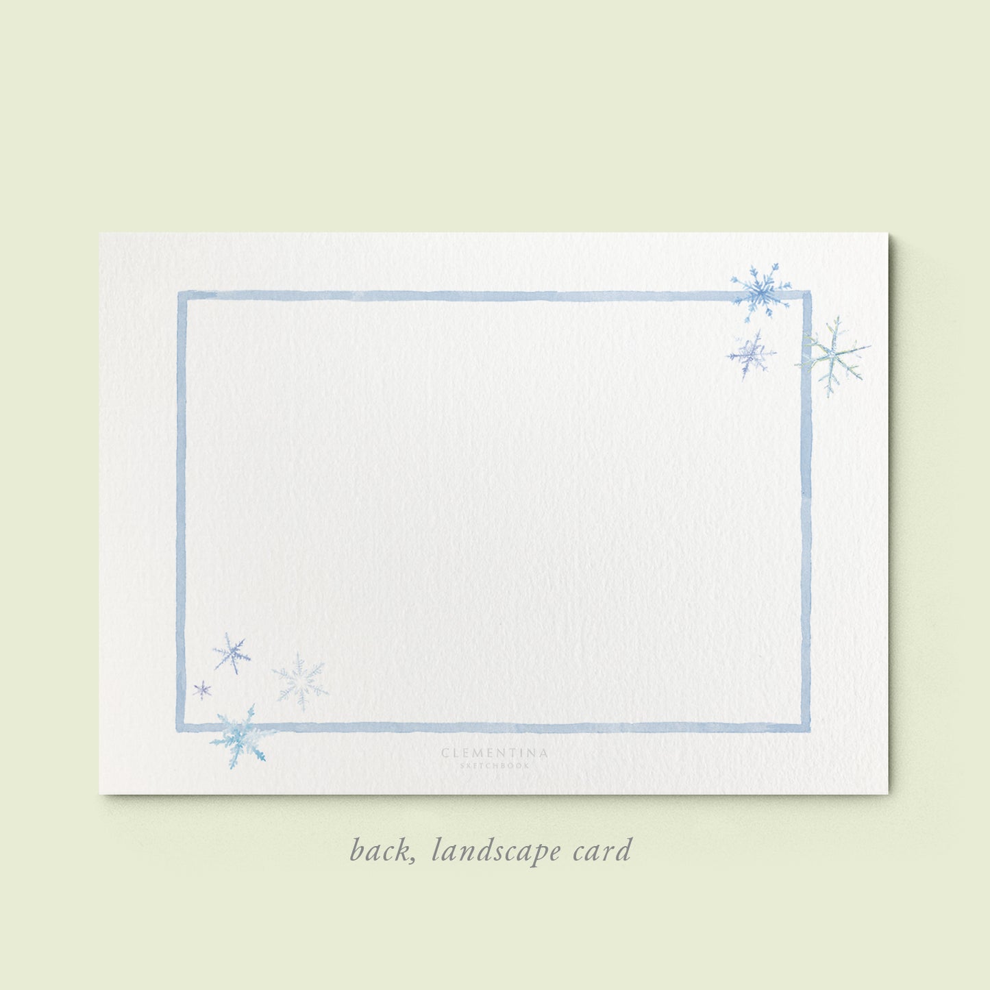 Snowflakes Family Cards printed - 06