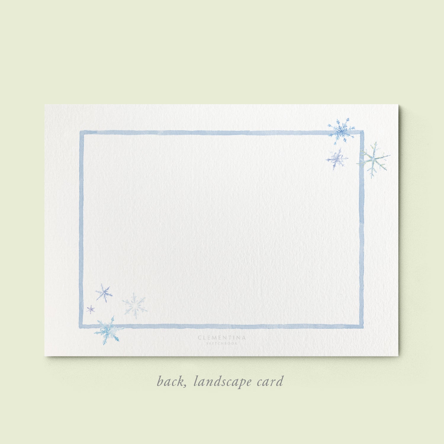 Snowflakes Family Cards printed - 06
