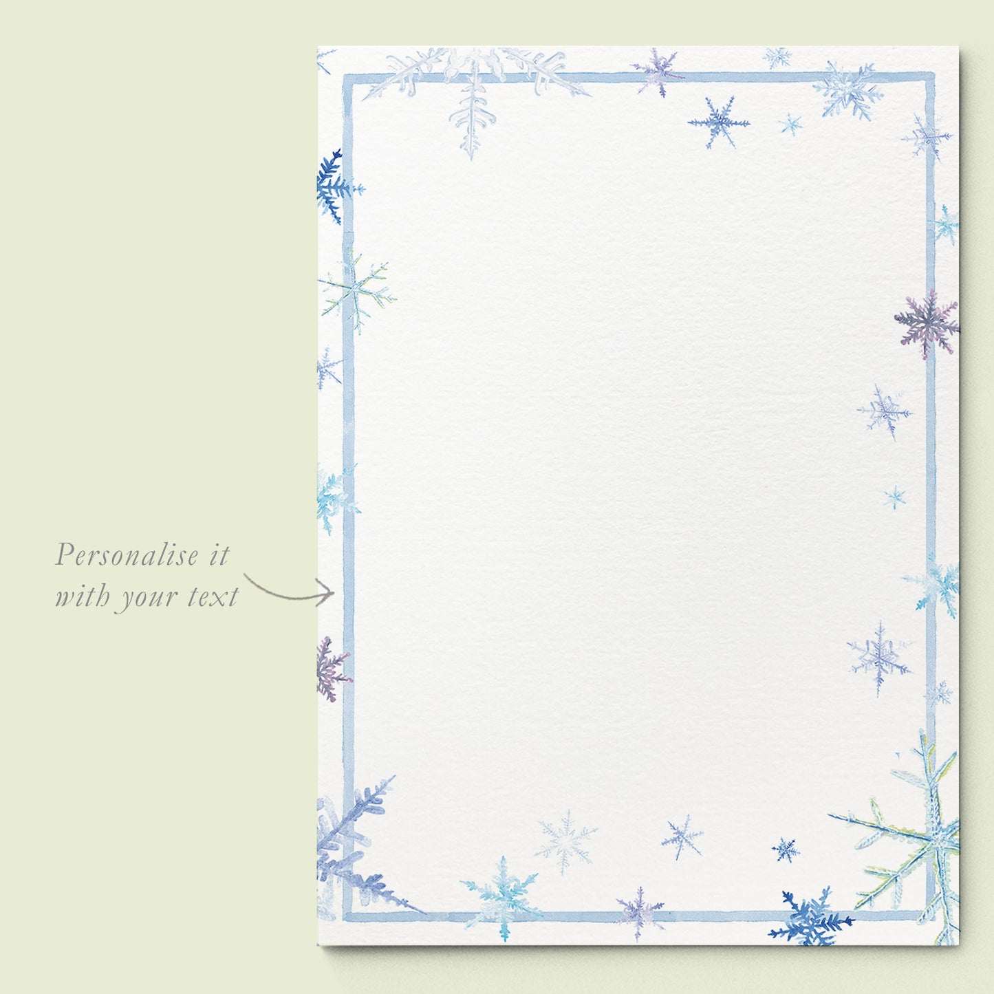 Snowflakes Invitation Template Mockups - 02