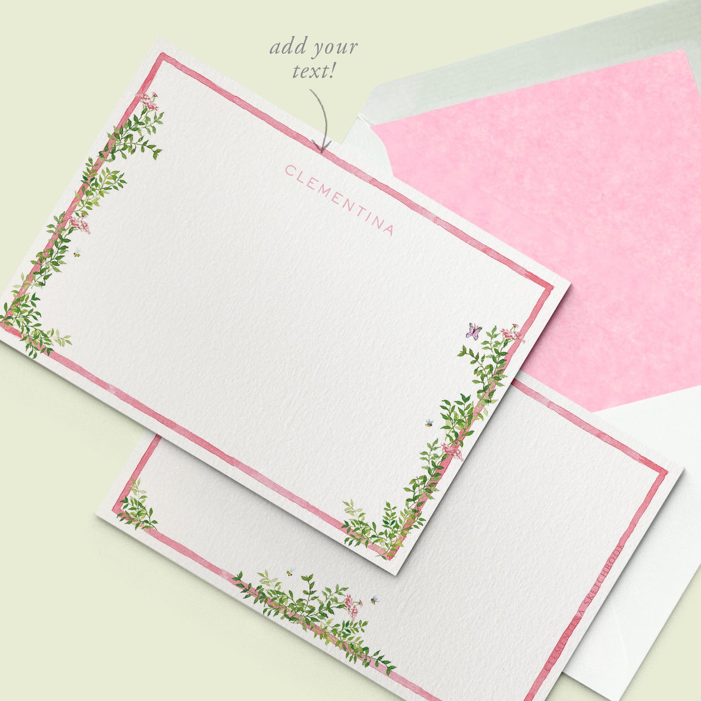 Spring Stationery card