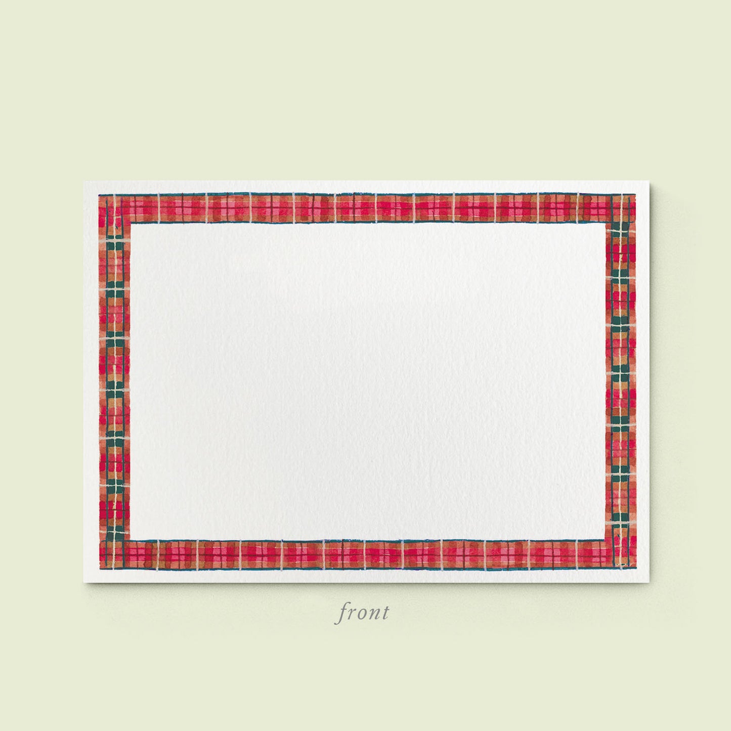 Tartan Stationery Cards