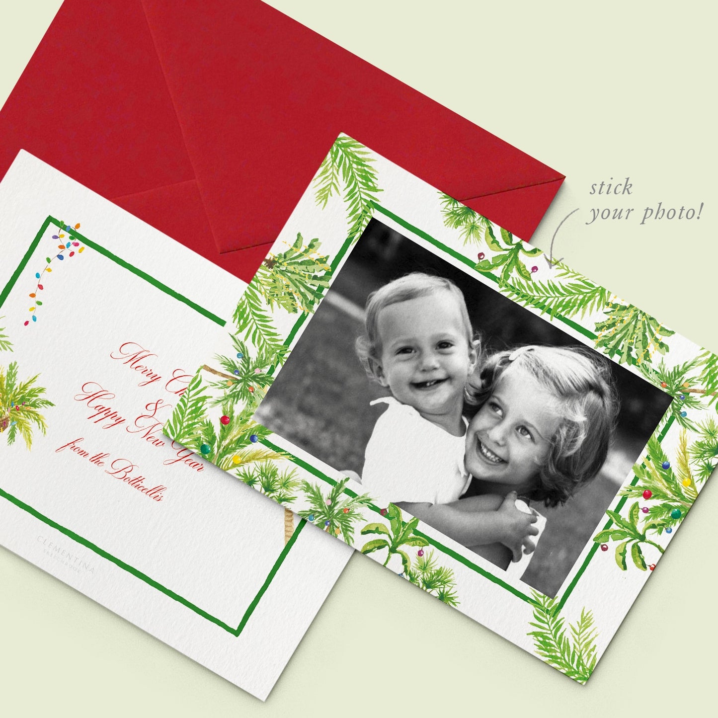 Tropical Christmas Family Cards printed - 04