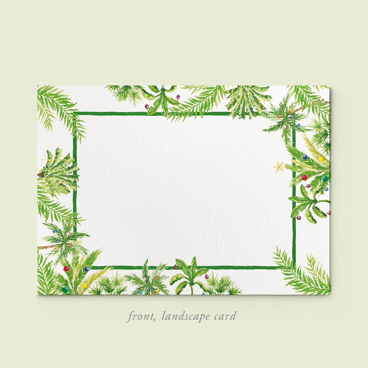 Tropical Christmas Family Cards printed - 05