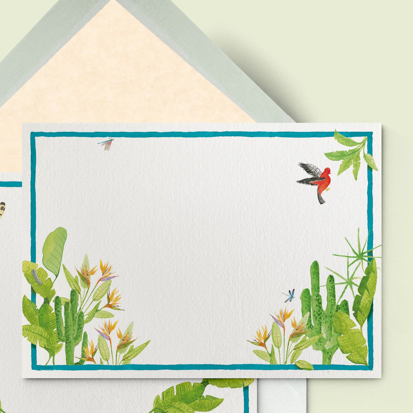 Tropical Escape Stationery Cards