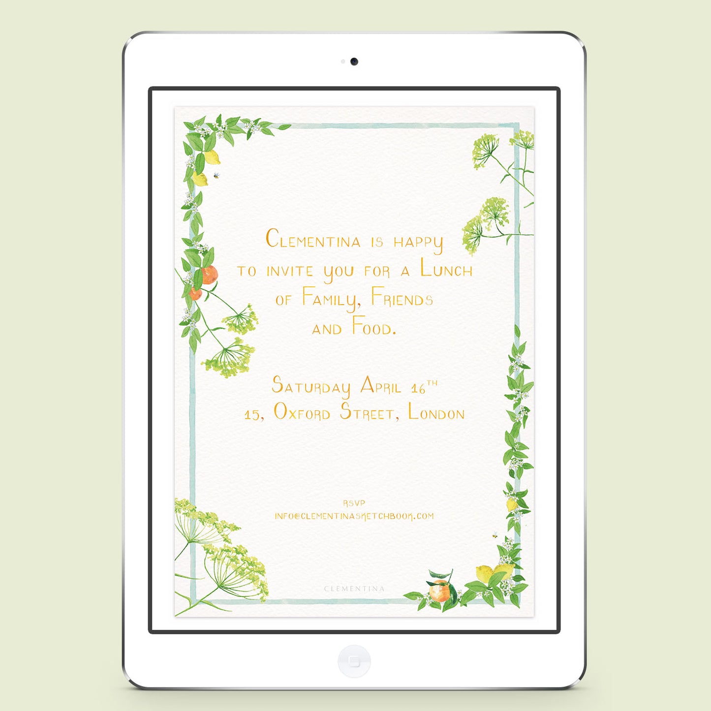 TUTTIFRUTTI digital Invitation
