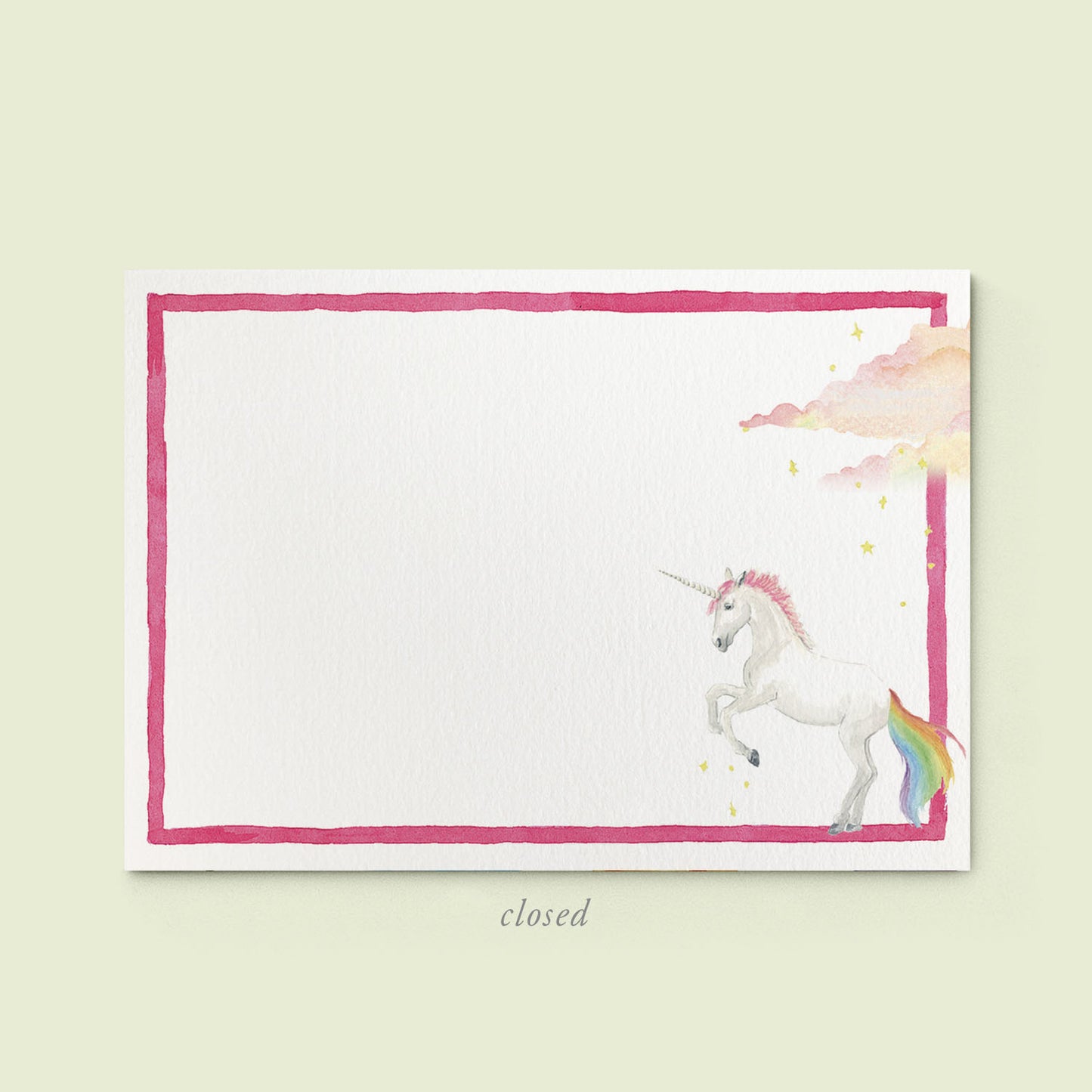 Unicorns Mini Notecards