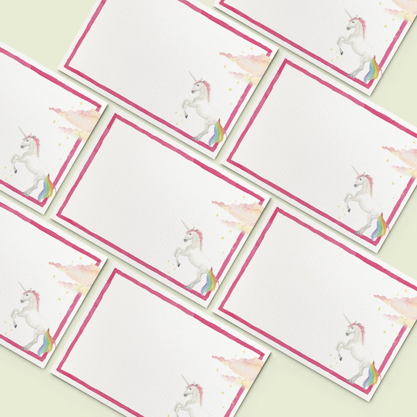Unicorns Mini Notecards