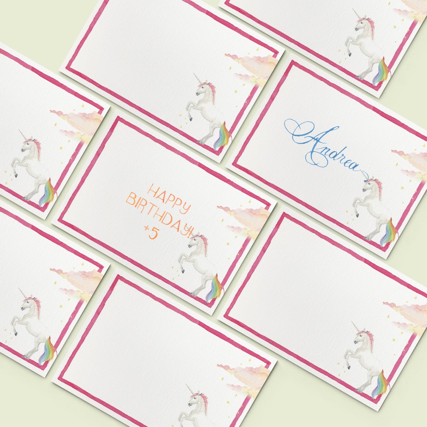 Unicorns place cards - KIDS - 04