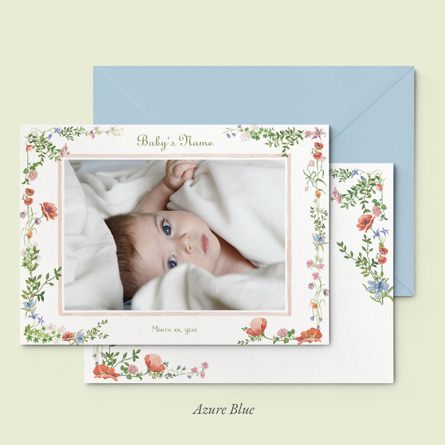 Wild Bloom birth announcement - PRINTED - 6