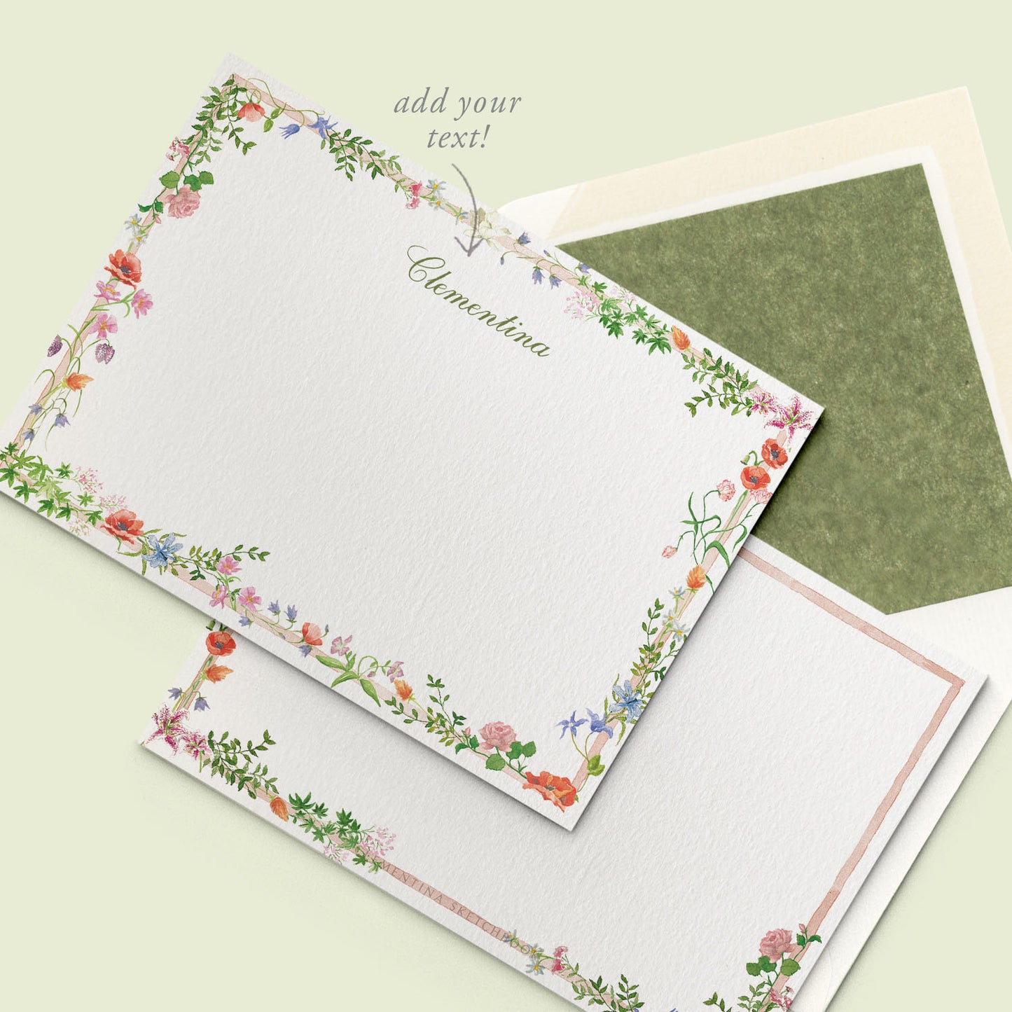Wild Blooms Stationery Cards