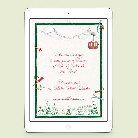 Winter Mountains Digital Invitation - 01