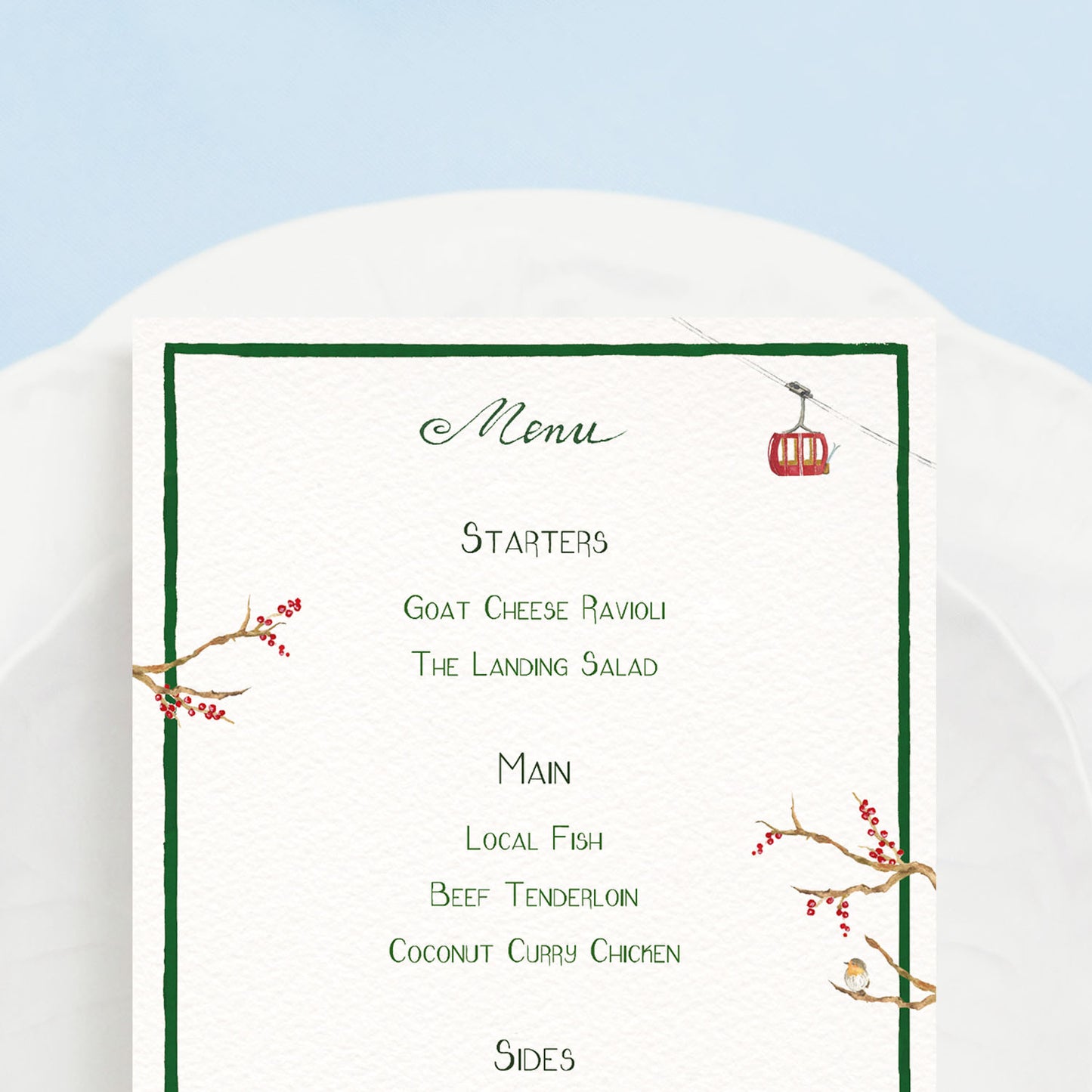 Winter Mountains Menu 2023 - 2
