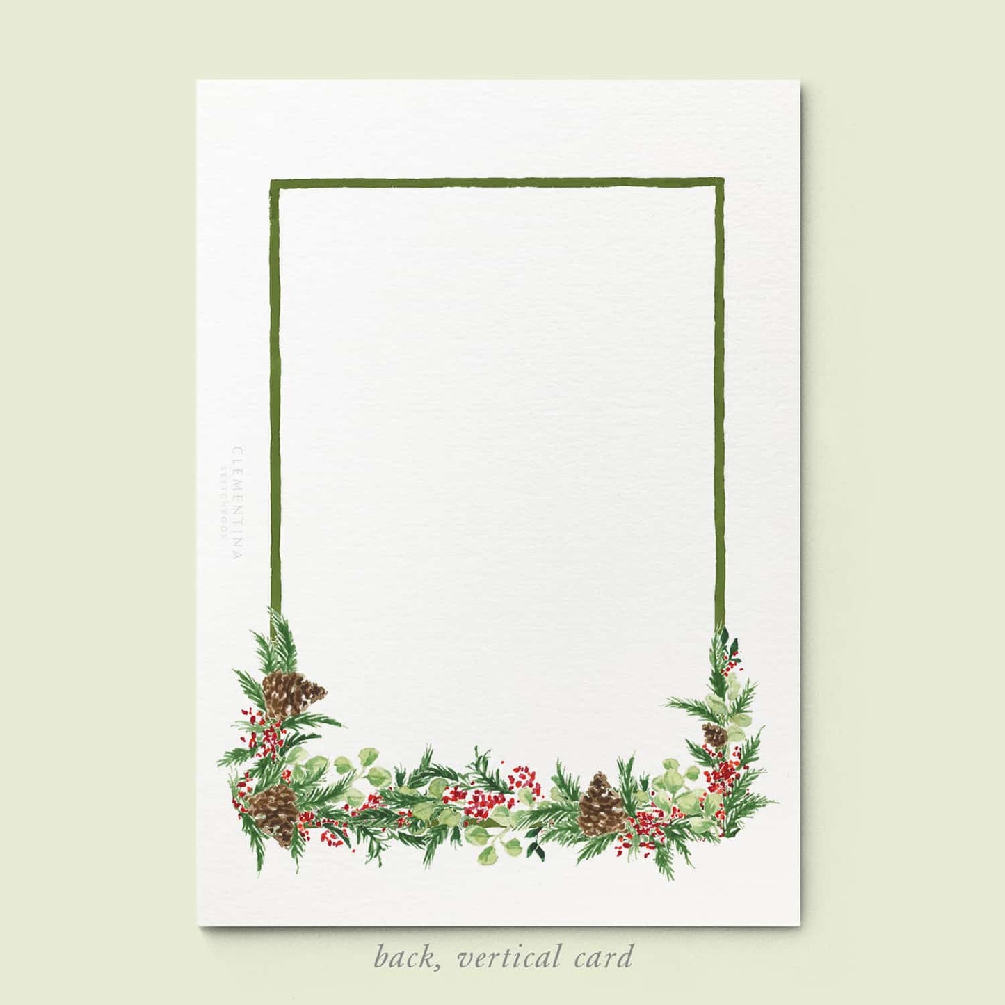 Xmas Wreath Family Cards printed - 03