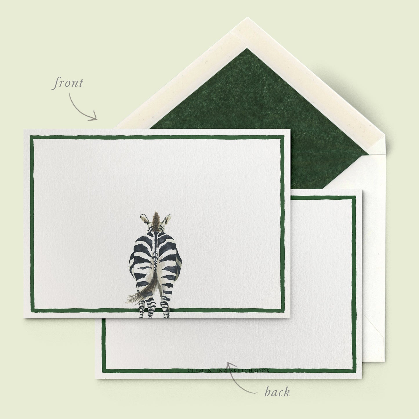 Zebra Stationery cards - 01