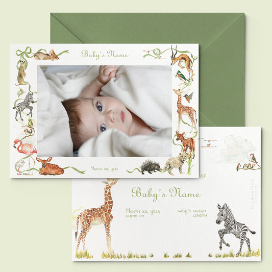 African Little World birth announcement - PRINTED - 01