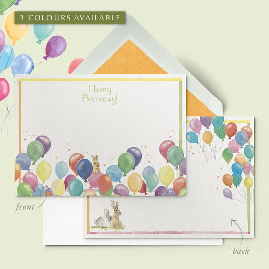 Baby Balloons Stationery Cards - 1