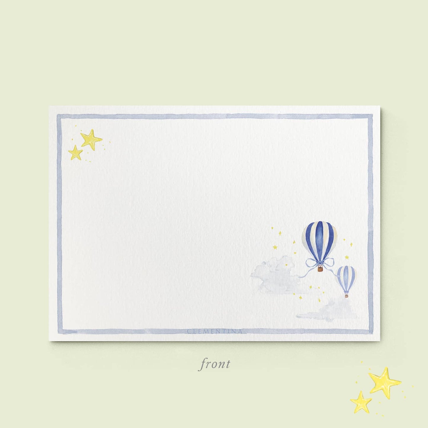 Baby Balloons Stationery Cards - NEW - 04