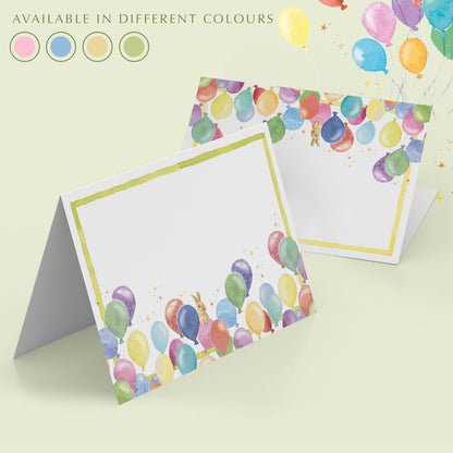 Birthday Balloons Place cards