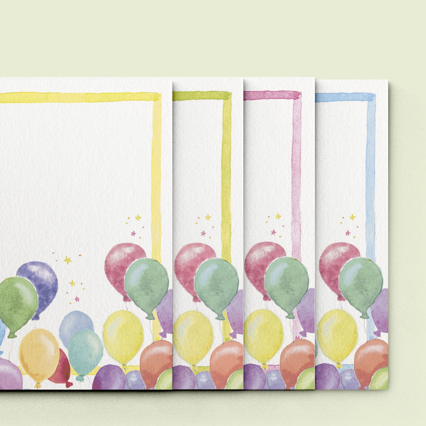 Birthday Balloons Place cards