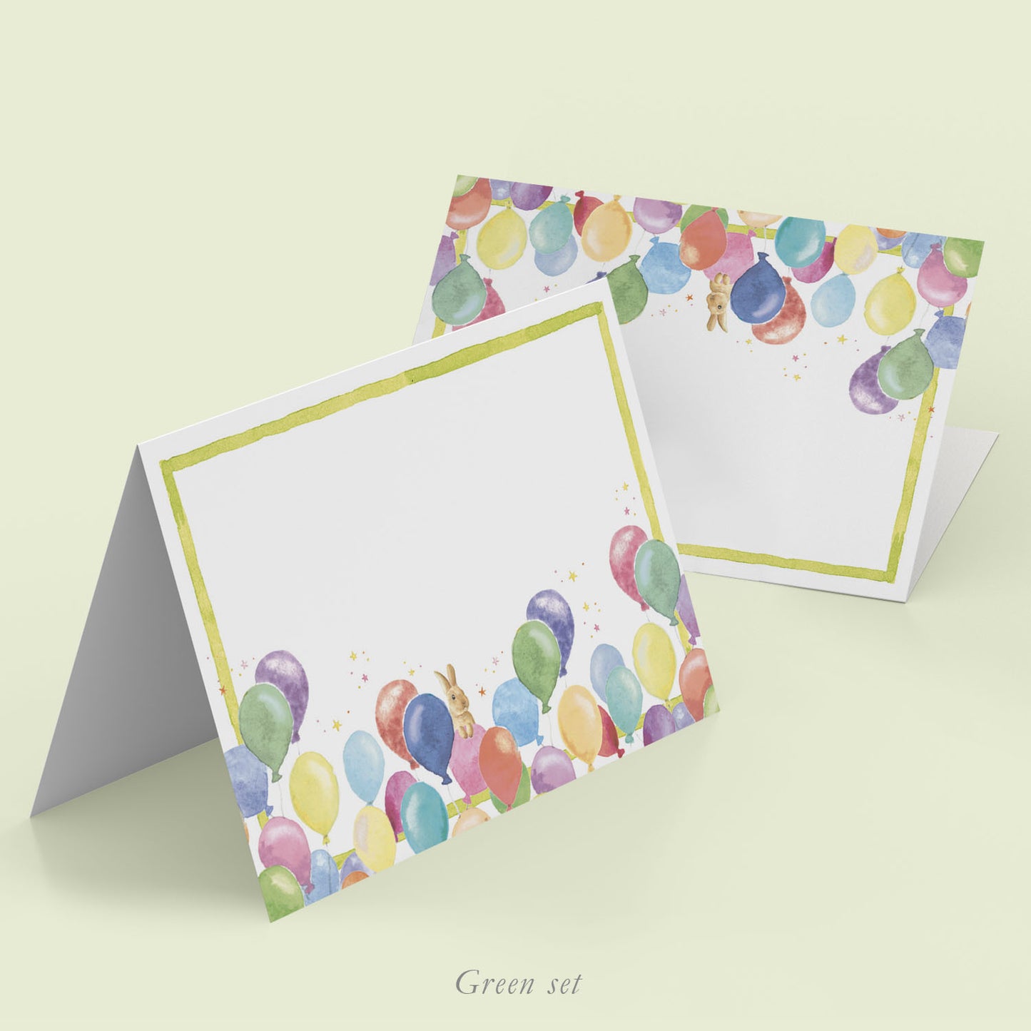 Birthday Balloons Place cards