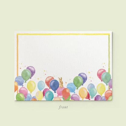 Birthday Balloons Stationery Cards