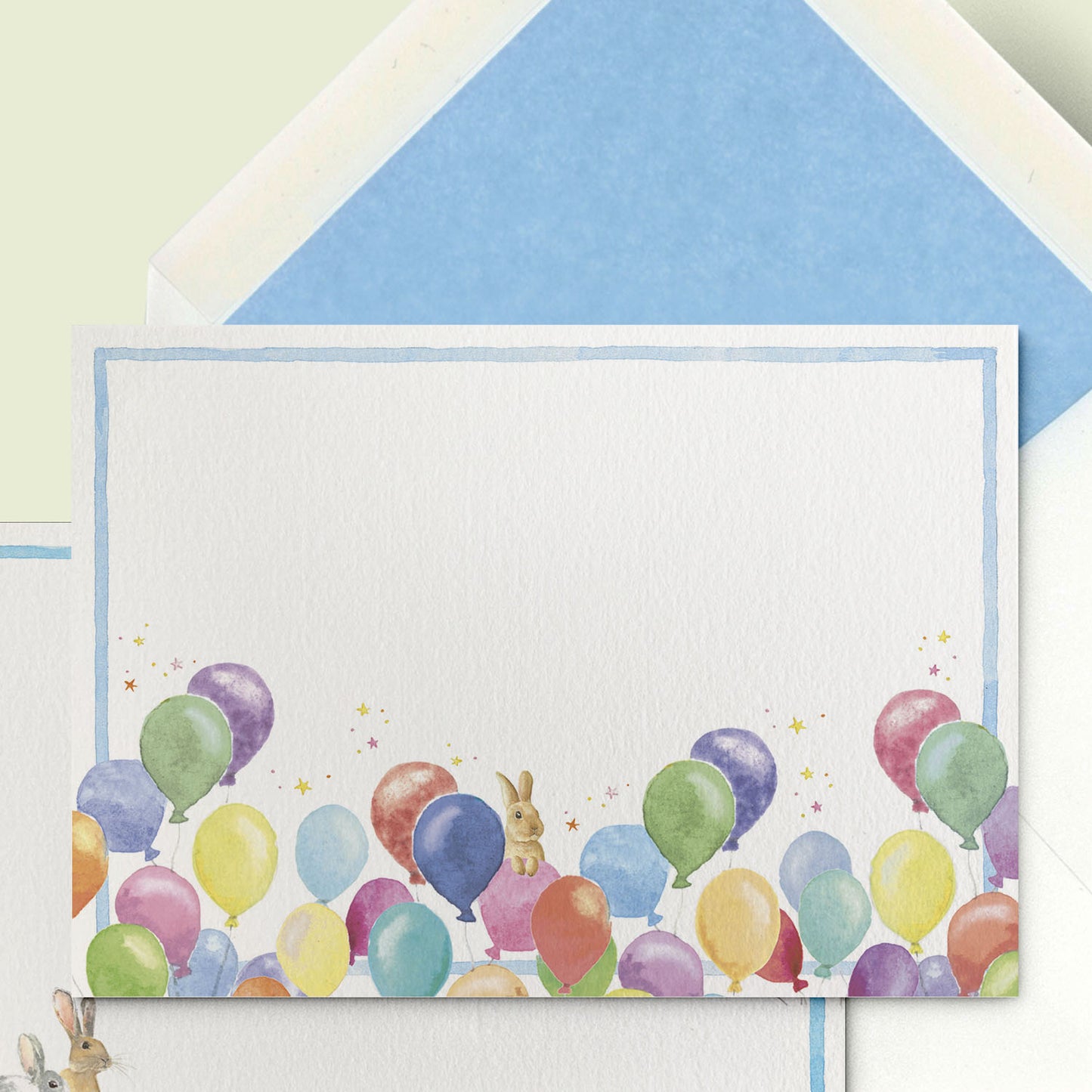 Birthday Balloons Stationery Cards