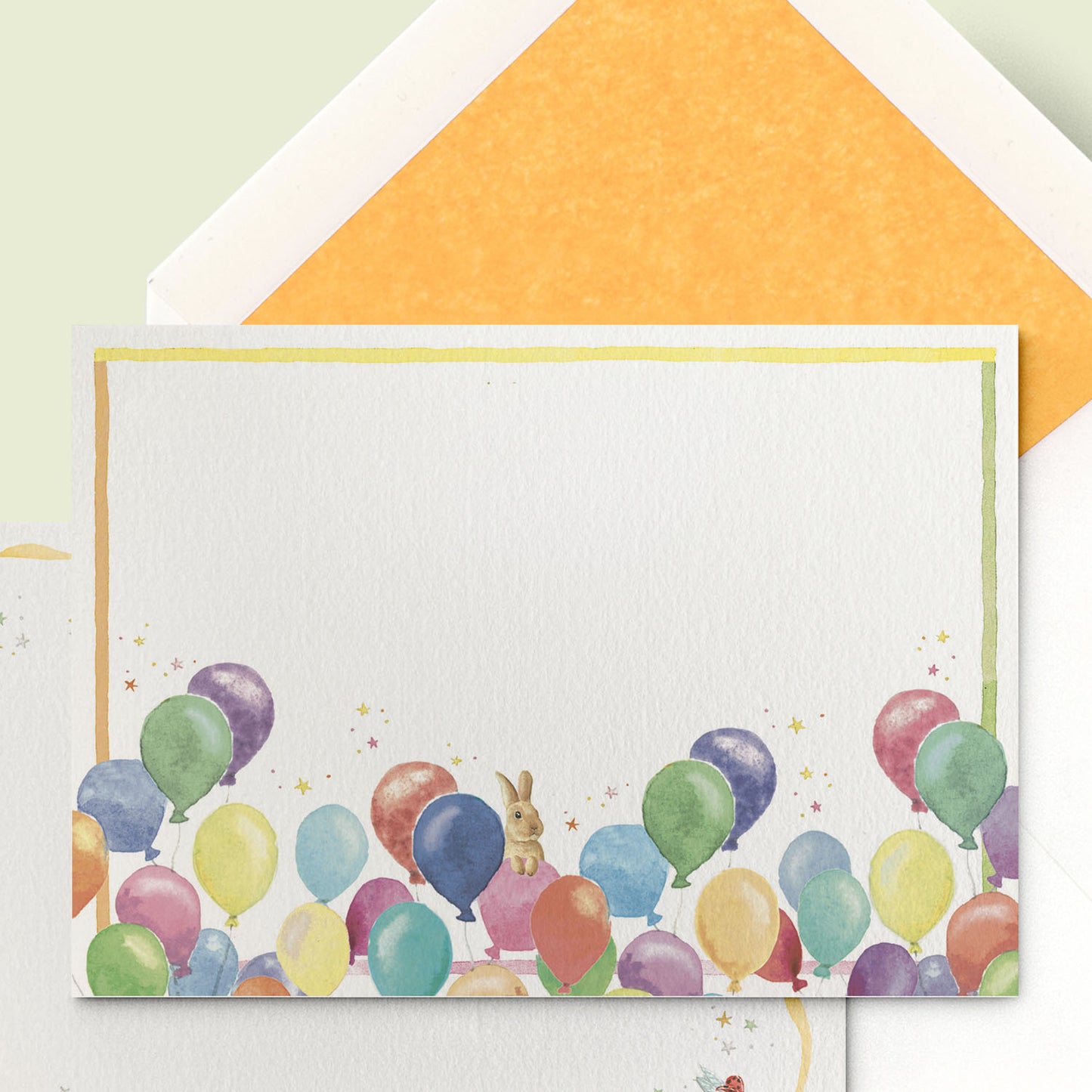 Birthday Balloons Stationery Cards