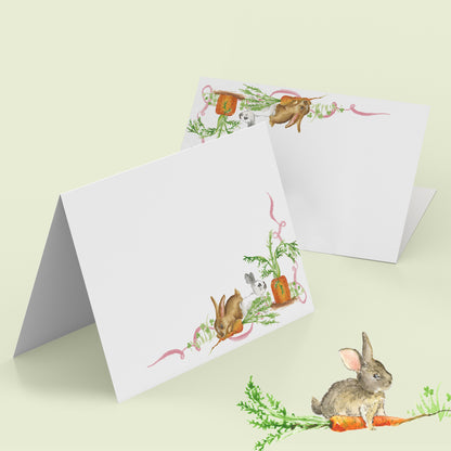 Bunnies in action place cards - 01