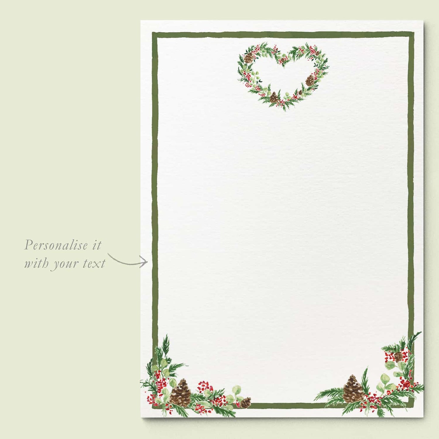 CHRISTMAS WREATH Invitation Template Mockups - 02