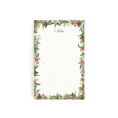 Image of our festive holiday menu template left blank without personalised text.