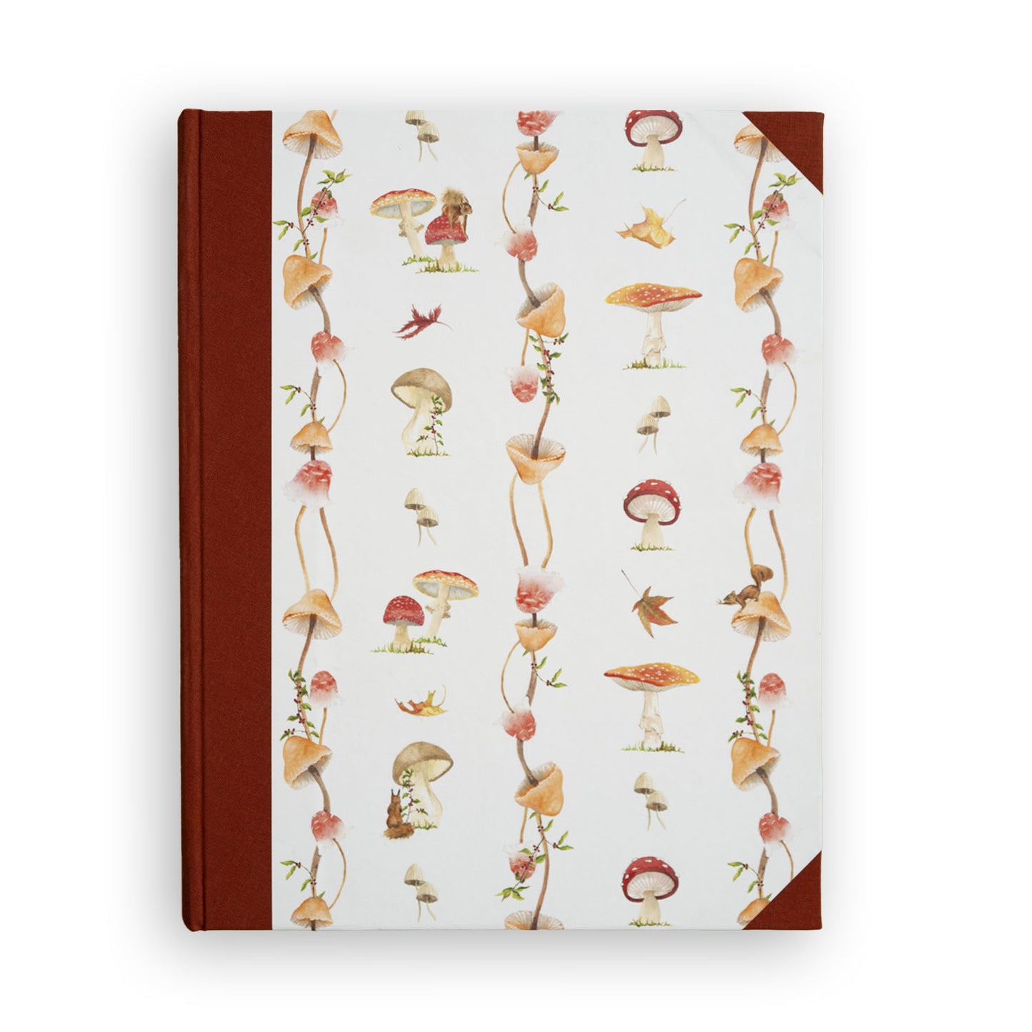 Forest Mushrooms Photo Album: photo albums personalised with woodland design, perfect for countryside home decor.